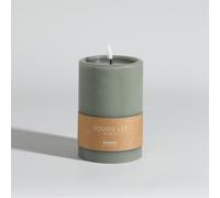 Candela a LED verde alt. 15 cm