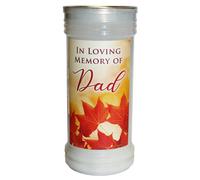 Candela A Pilastro In Supporto "In Amorevole Memoria" - Scegli Mamma O Papà