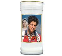Candela A Pilastro In Supporto Regalo Religioso - Carlo Acutis