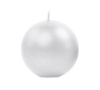 Candela a sfera metallizzata, madreperla, 8 cm (1 VPE / 6 pz.)