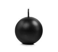 Candela a sfera metallizzata, nera, 6 cm (1 VPE / 10 pz.)