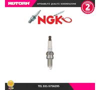 4 CANDELE ORIGINALI 55232360 NGK ZKR7AI-8 FIAT 500 PANDA 1,2 LPG - PUNTO 1,4 GPL