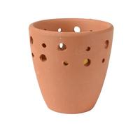 Candela alla citronella, 6,5 cm, in vaso di terracotta, per esterni, per giardino, balcone, campeggio, esterni, candela da giardino in cera, candela decorativa in vaso di terracotta