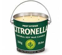 Candela alla citronella, confezione da 1, candela profumata da 110 ore, per esterni e interni, candele alla citronella di lunga durata, in un secchio, per patio, campeggio, giardino, decorazione per