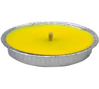Candela alla Citronella - Fiaccola Antizanzare per Esterni - Effetto Anti-Vento - Protezione Naturale Contro le Zanzare, in Ciotola in Alluminio - Varie quantità e Varie Misure. (20, Diam. 11cm)