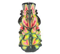 Candela artigianale inodore, fatta a mano, cilindrica Ø11,5 x h27 cm, con combustione lunga di 170 ore. Stoppini in cotone senza fumo, ideale come decorazione o regalo versatile.