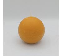 Candela artistica SFERA LISCIA con cera d'api DIAMETRO 9.5 alta 9.5 cm 420grammi