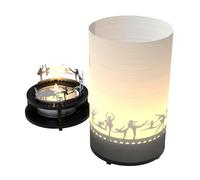 Candela Ballett da 13 grammi, votive shadow giocare in una confezione regalo premium, attacco in acciaio inox 3D incluso lumini teiera, portacandele e schermo di proiezione