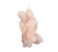 Candela bianca esoterica romantica con coppia di innamorati abbracciati rituale Soggetto C