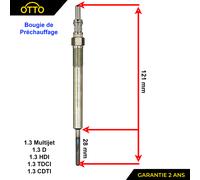 Candela Candelette Pinze per Lancia Musa Ypsilon 1.3 D Multijet 55210051