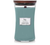 CANDELA CLESSIDRA GRANDE LARGE HOURGLASS EVERGREEN CASHMERE WOODWICK