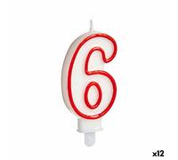 Candela Compleanno Numeri 6 [12 Unità]