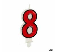 Candela Compleanno Numeri 8 [12 Unità]