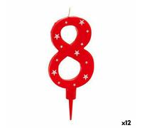Candela Compleanno Numeri 8 [12 Unità]