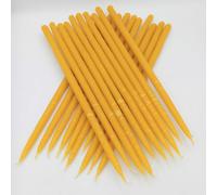 Candela con cera d'api 13 mm alta 35 cm 45 grammi circa pacco candele cera d'api