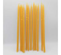 Candela con cera d'api 9mm alta 35cm 26/30 grammi circa pacco candele cera d'api