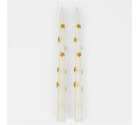 Candela Conica Natale 28cm 2pz Merimeri Gold Star | Meri Meri Inc.