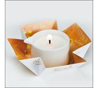 CANDELA DA MASSAGGIO Burro di KARITE' e MIELE Energizzante Candela cosmetica