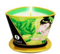 Candela da Massaggio Shunga Mini Caress - Tè Verde, 170 ml