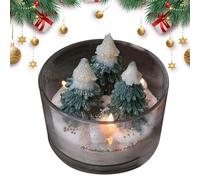 Candela da tè per albero di Natale, aromaterapia, candela tealight per albero di Natale | Candela per aromaterapia, meditazione yoga, rilassante candela tealight decorazione stagionale per bagno,