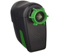 Candela Decorativa Piccola in Vasetto di Vetro con Manico, Mango, Marrone/Giallo, 7x5x7,2 cm