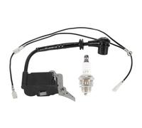 Candela di Accensione con Modulo Bobina di Accensione Premium per Motosega//Lawnflite 2500 25CC - Pezzi di Ricambio Affidabili per Motoseghe