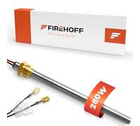 Candela di accensione per stufa a pellet, 280 W, 140/150 mm, diametro 9,9 mm, filettatura 3/8 con connettore rapido, garanzia 1 anno