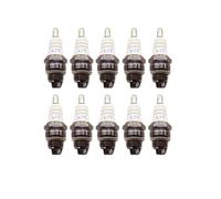 Candela di accensione universale a 3 elettrodi L7T compatibile con mini motocross a 2 tempi, ATV, scooter, moto da, ciclomotore, mini moto, mini moto da(10pcs)