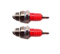 Candela di accensione universale L7T rossa compatibile con scooter Goped da 47 cc e 49 cc, mini ATV, quad, mini quad, fuoristrada, motocicletta.(2pcs)