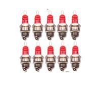 Candela di accensione universale L7T rossa compatibile con scooter Goped da 47 cc e 49 cc, mini ATV, quad, mini quad, fuoristrada, motocicletta.(10pcs)