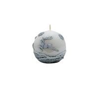 Candela di alta qualità fatta a mano, candela a sfera, candela decorativa, candela da tavolo, candela di renna, candela di Natale, candela domestica con decorazione di renna, in tonalità grigio