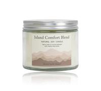 Candela di cera di soia bianca di lusso con cocco e burro di karité, miscela rilassante per aromaterapia per relax e comfort, candela profumata versata a mano, cera naturale, lunga combustione