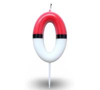 Candela di compleanno Pokemon Età/Numero | Pokeball | 0 - Zero
