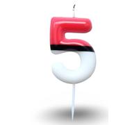 Candela di compleanno Pokemon età/numero | Pokeball | 5 - cinque