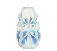 Candela di Design Fatta a Mano, Candela Decorativa Inodore Ø6.5 x h15 cm, Candela Cilindrica a Combustione Lunga 56 ore, Stoppini in Cotone Senza Fumo, Decorazione Domestica Ideale e Regalo Versatile