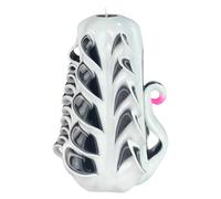Candela di Design Fatta a Mano, Candela Decorativa Inodore Ø6.5 x h15 cm, Candela Cilindrica a Combustione Lunga 56 ore, Stoppini in Cotone Senza Fumo, Decorazione Domestica Ideale e Regalo Versatile