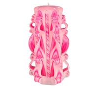 Candela di Design Fatta a Mano, Candela Decorativa Inodore Ø9.5 x h22 cm, Candela Cilindrica a Combustione Lunga 126 ore, Stoppini in Cotone Senza Fumo, Decorazione Domestica Ideale e Regalo Versatile