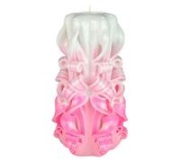 Candela di Design Fatta a Mano, Candela Decorativa Inodore Ø9.5 x h22 cm, Candela Cilindrica a Combustione Lunga 126 ore, Stoppini in Cotone Senza Fumo, Decorazione Domestica Ideale e Regalo Versatile