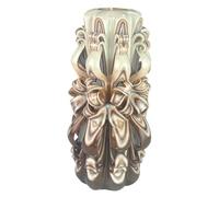 Candela di Design Fatta a Mano, Candela Decorativa Inodore Ø9.5 x h22 cm, Candela Cilindrica a Combustione Lunga 126 ore, Stoppini in Cotone Senza Fumo, Decorazione Domestica Ideale e Regalo Versatile