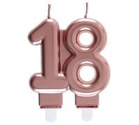 Candela di Età 18 Anni, Oro Rosa