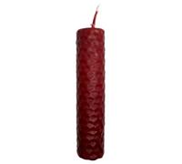 Candela di miele Cera d'api rossa - 10x2,5cm - Fiducia, Protezione, Passione, Forza Vitale - OSTENATURA