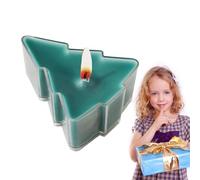 Candela di Natale fatta a mano - cera per aromaterapia a forma di albero, regalo di novità festivo, ornamento decorativo per le vacanze | Candela rilassante per la stanza del dormitorio dell'ufficio