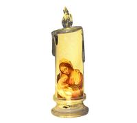 Candela di preghiera senza fiamma - devozione la batteria con design Gesù e dei Santi | La ha mostrato una decorazione religiosa sicura per casa, chiesa, ufficio o uso