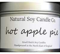 Candela di soia naturale profumata alla torta di mele calda - versata a mano in piccoli lotti