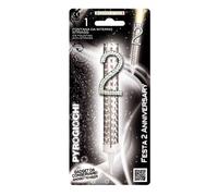 Candela fontana pirotecnica per torte Pyrogiochi numero 2 strass