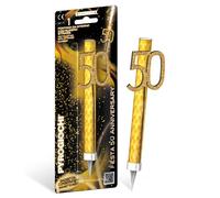 Candela fontana pirotecnica per torte Pyrogiochi numero 50 strass