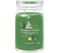 Yankee Candle Candela aromatica Signature in vetro grande Shimmering Christmas Tree 567 g