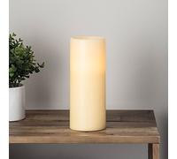 Candela Grande LED cilindrica in cera a pile di Lights4fun