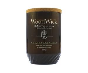 Candela grande WoodWick ReNew Tomato Leaf & Basil 368 g