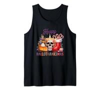 Candela Happy Hallothanksmas Skull Cheer Canotta